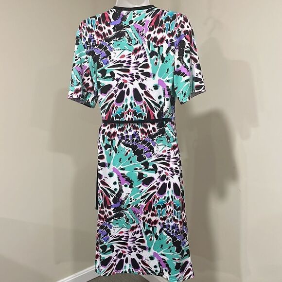 NWOT Anita Abstract Wrap Dress.  Size S small 4/6 - Picture 6 of 10